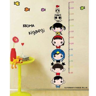 Cat height measure Removable Wall Sticker Decals Wallpaper For Children kids LW57_656