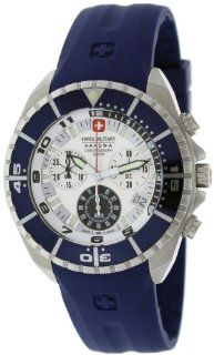 Swiss Military Hanowa Men's Sealander 06 4096 04 001 03 Blue Rubber Quartz Watch with White Dial at  Men's Watch store.