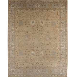 Hand knotted Oriental Bright Gold Wool Area Rug (2 X 3)