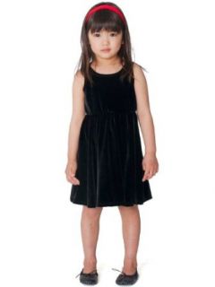 American Apparel Kids Stretch Velvet Skater Dress Playwear Dresses Clothing