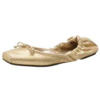 MIA Women's Bella Ballet Flat,Gold,9.5 M US Shoes