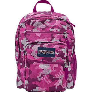 Big Student Backpack Fluorescent Pink Streaky Camo   JanSport School &