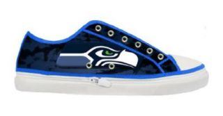 Seattle Seahawks Team Logo Lady's Nonslip Canvas Shoes Shoes