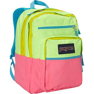 Big Student Colorblocked Fluorescent Pink / Yellow Card   JanSport Scho