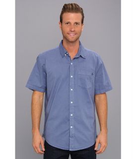 Volcom Weirdoh Faded S/S Shirt Mens Short Sleeve Button Up (Blue)
