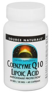 Source Naturals   Coenzyme Q10 Lipoic Acid 30 mg.   60 Capsules