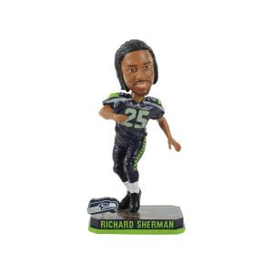 Seattle Seahawks Richard Sherman Forever Collectibles Springy Logo Bobble