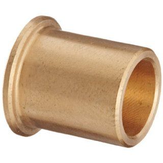 Bunting Bearings CFM010013016 Cast Bronze C93200 SAE 660 Flanged Sleeve Bearings, 10mm Bore x 13mm OD x 16mm Length   16mm Flange OD x 1.5mm Flange Thick