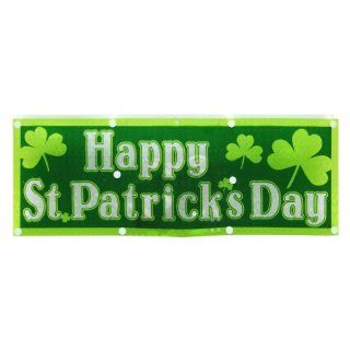 Sienna 79564   16" x 5" 10 Light White Wire "Happy St. Patrick's Day" Banner (661/52406111)  String Lights  Patio, Lawn & Garden