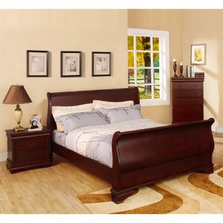Furniture Of America Furniture Of America Bravo Dark Cherry Finish 4 piece Queen size Bed Set Cherry Size Queen