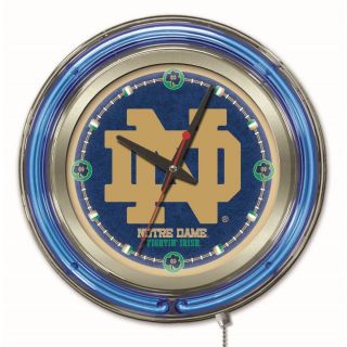 Holland Neon College Team Logo Clock