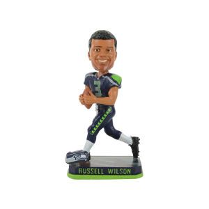 Seattle Seahawks Russell Wilson Forever Collectibles Springy Logo Bobble