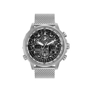 Citizen Eco Drive Navigator Mens Stainless Steel Chronograph Watch JY8030 83E