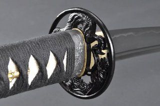 Fully Handmade Practical Dragon Japanese Samurai Wakizashi Sword #661  Martial Arts Practice Swords  Sports & Outdoors