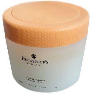 Pecksniffs Ginger Flower & Patchouli Luxury Salt Scrub 21.1 Oz. From England Health & Personal Care