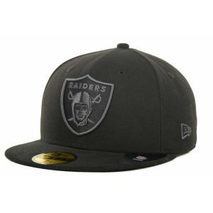 Oakland Raiders New Era NFL Black Gray Basic 59FIFTY Cap