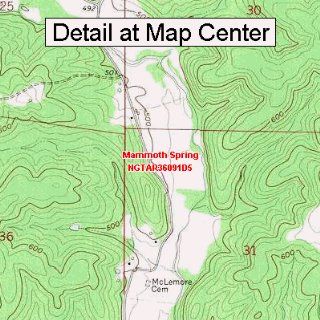 USGS Topographic Quadrangle Map   Mammoth Spring, Arkansas (Folded/Waterproof)  Outdoor Recreation Topographic Maps  Sports & Outdoors