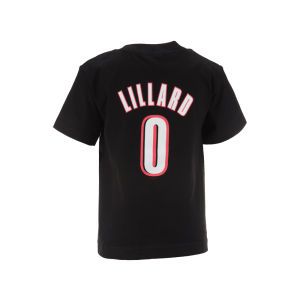 Portland Trail Blazers Damian Lillard Profile NBA Kids Name And Number T Shirt