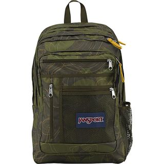 Run Around Green Machine Topo Camo   JanSport Laptop Backpacks