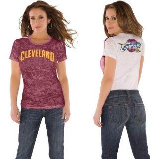 NBA Touch by Alyssa Milano Cleveland Cavaliers Women's Super Fan T Shirt (Large)  Sports Fan T Shirts  Sports & Outdoors