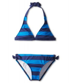 Splendid Littles Marcel Stripe Halter Retro Pant Girls Swimwear Sets (Multi)