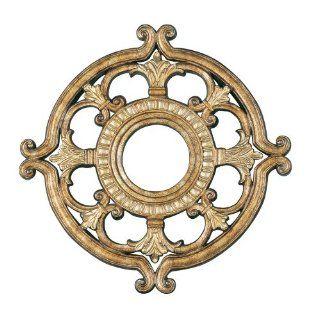 Livex Lighting 8218 65 Ceiling Medallion from Ceiling Medallion Series   18" Diameter x 1.5" Height, Vintage Gold Leaf   Decorative Ceiling Medallions  