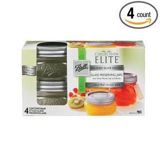 Ball Canning Platinum Wide Mouth Jar, 8 Ounce, 4 Count Kitchen & Dining