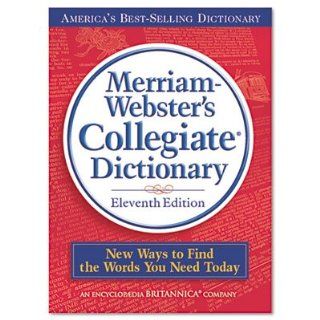 Merriam Webster 9   Collegiate Dictionary, 11th Edition, Hardcover, 1, 664 Pages Science Lab Supplies
