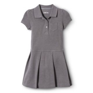 Cherokee Toddler Girls School Uniform Pleated Tennis Dress   Grey 4T