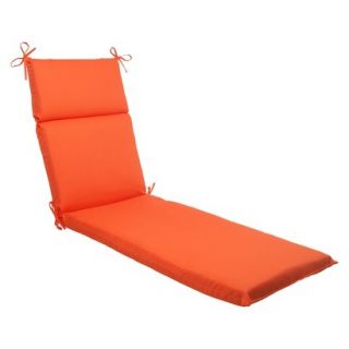 Outdoor Chaise Lounge Cushion   Orange Fresco Solid