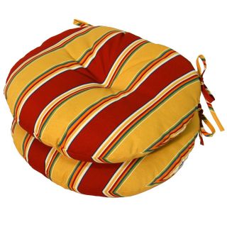 Mayan Stripe 15 inch Round Outdoor Bistro Chair Cushion (set Of 2)