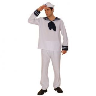 Wicked Costumes South Pacific Sailor Mens Fancy Dress Costume XL Clothing