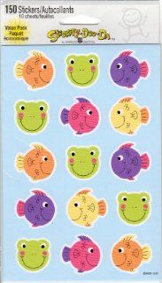 Cartoon Dog Cat Frog Fish Scrapbook Stickers (NES1250V)