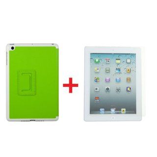 Brightgate LIME GREEN 2 FOLD PU LEATHER MAGNETIC SMART FOLIO STAND CASE FOR APPLE IPAD MINI WITH ONE PIECE SCREEN PROTECTOR Computers & Accessories