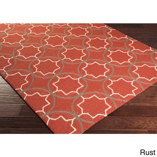 Hand hooked Dolly Contemporary Geometric Indoor/ Outdoor Area Rug (2 X 3)