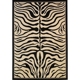 Ivory Zebra Animal Print 67 X 93