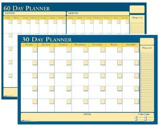 House of Doolittle 30/60 day Laminated Non Dated Planner with Write on/Wipe off feature, 24 x 18 Inch, Recycled (HOD641)  Laminated Wall Calendar 