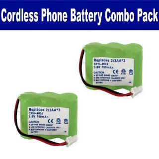 Southwestern Bell FF667 Cordless Phone Battery Combo Pack includes 2 x EM CPH 403J Batteries Electronics