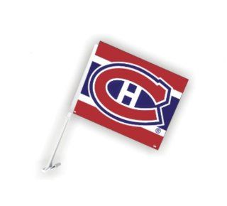 NHL Montreal Canadiens Car Flag with Wall Brackett  Automotive Decals  Sports & Outdoors
