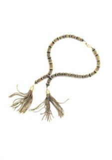 Erickson Beamon Pollyanna Necklace (13.5"L, Golden Brass) Clothing