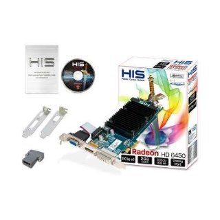 HIS H645H2GD1 Radeon HD 6450 2GB (64bit) DDR3 Displayport DL DVI D (HDCP) VGA PCIe x1 2.1 Low Profile Graphics Card Computers & Accessories