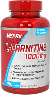 MET Rx   L Carnitine 1000 mg.   180 Caplets