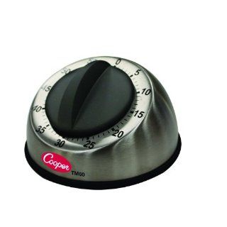 Cooper Atkins TM60 0 8 Stainless steel Long Ring 60 Minute Mechanical Timer, 0 to 60 Minutes Unit Range