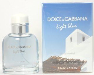 Dolce & Gabbana Light Blue Living in Stromboli Eau de Toilette Spray for Men, 2.5 Fluid Ounce  Perfumes For Men  Beauty
