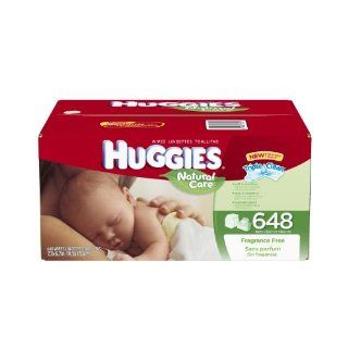 Huggies Natural Care Fragrance Free Baby Wipes Refill, 648 Count (Packaging may vary) Health & Personal Care