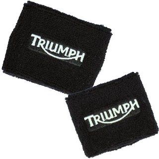 Triumph Black Brake/Clutch Reservoir Sock Cover Set Fits DAYTONA, 600, 650, 675 Automotive