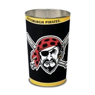 Pittsburgh Pirates MLB 15" Inches Metal Trash Can/Waste Basket Sports & Outdoors