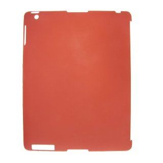 Clear Red Anti glare Hard Plastic Back Shell Guard for Apple iPad 2 3 Cell Phones & Accessories