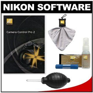 Nikon Camera Control Pro 2 Software Full Version + Nikon Cleaning Kit & Spudz + Blower for D4, D3s, D3x, D7000, D300s, D600, D700, D800, D3100, D3200, D5100, D5200  Digital Slr Camera Bundles  Camera & Photo