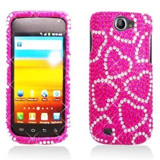 Aimo Wireless SAMT679PCDI069 Bling Brilliance Premium Grade Diamond Case for Samsung Exhibit II 4G/Galaxy Exhibit 4G T679   Retail Packaging   Hot Pink Cell Phones & Accessories